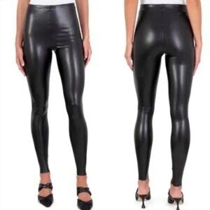 NWT Joie Black Faux Leather Leggings Size XS